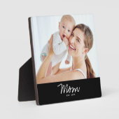 Benutzerdefinierte Mama Modernes Skript eingericht Fotoplatte (Vorderseite)