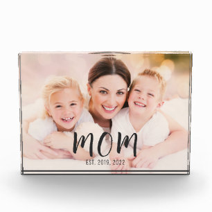 Benutzerdefinierte Mama Modernes Skript erstellt Fotoblock