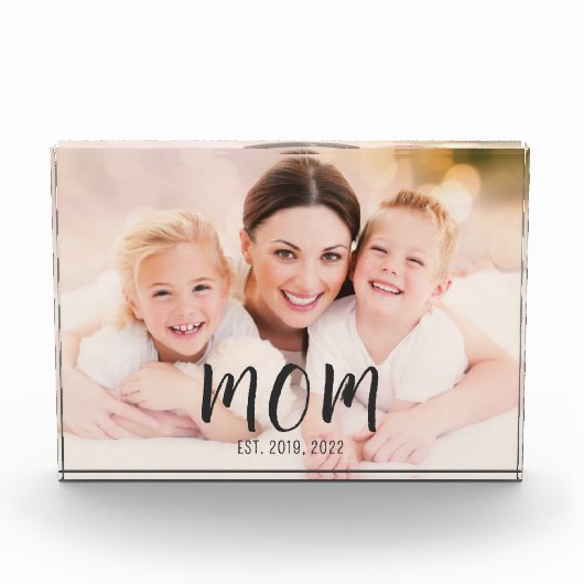 Benutzerdefinierte Mama Modernes Skript erstellt Fotoblock (Vorderseite)
