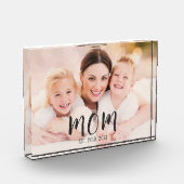 Benutzerdefinierte Mama Modernes Skript erstellt Fotoblock (Links)
