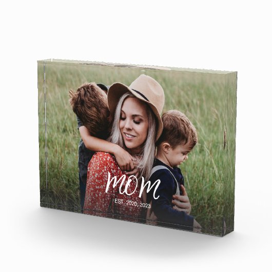 Benutzerdefinierte Mama Modernes Skript-Foto einge Fotoblock (Rechts)