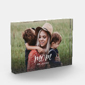 Benutzerdefinierte Mama Modernes Skript-Foto einge Fotoblock (Links)