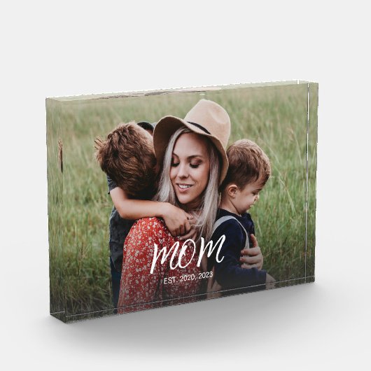 Benutzerdefinierte Mama Modernes Skript-Foto einge Fotoblock (Links)