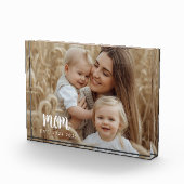 Benutzerdefinierte Mama Modernes Skript-Foto einge Fotoblock (Rechts)