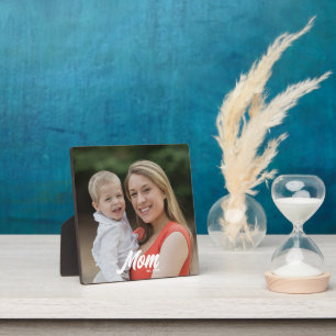Benutzerdefinierte Mama Modernes Skript-Foto einge Fotoplatte