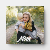 Benutzerdefinierte Mama Modernes Skript-Foto einge Fotoplatte (Vorderseite)