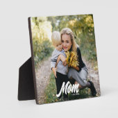 Benutzerdefinierte Mama Modernes Skript-Foto einge Fotoplatte (Vorderseite)