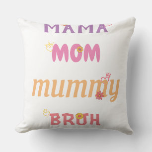 Benutzerdefinierte Mama Mutti Mutter Pinsel Seit J Kissen