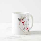 Benutzerdefinierte Mama oder Vaterhand und Kinderh Kaffeetasse (VorderseiteRechts)