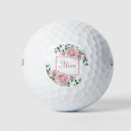 Benutzerdefinierte Mama Rosa Rosen Blumenmuster Golfball