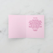 Benutzerdefinierte Mama Rosa Tiger Print Geburtsta Karte (Innenseite)