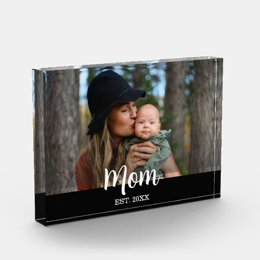 Benutzerdefinierte Mama seit Fotoblock (Links)