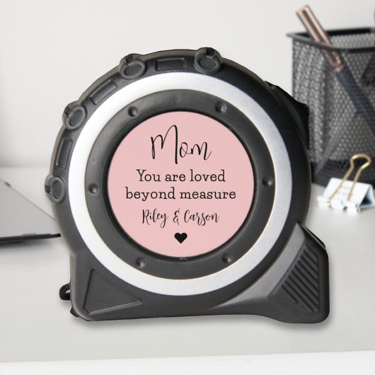 Benutzerdefinierte Mama über die Messung von Rosa Maßband