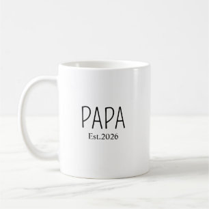 Benutzerdefinierte Mama und Papa Est. Tassen, Gesc Kaffeetasse