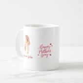 "Benutzerdefinierte Mama und Son-Tasse mit Persona Kaffeetasse (Vorderseite Links)