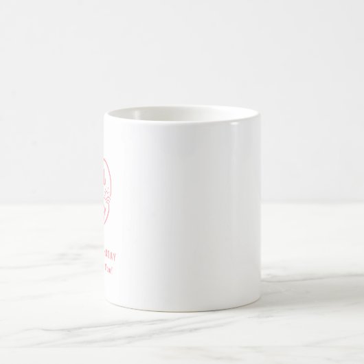 Benutzerdefinierte Mama von zwei Herzen Kaffeetasse (Mittel)