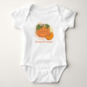 Benutzerdefinierte Mamas kleiner Kürbis Süße Brill Baby Strampler