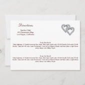 Benutzerdefinierte Mandarine Herzkarte Einladung (Vorderseite)