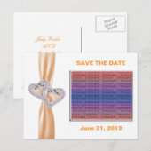 Benutzerdefinierte Mandarine - Multifunktionsleist Ankündigungspostkarte (Vorne/Hinten)