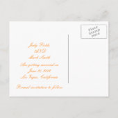 Benutzerdefinierte Mandarine - Multifunktionsleist Ankündigungspostkarte (Rückseite)