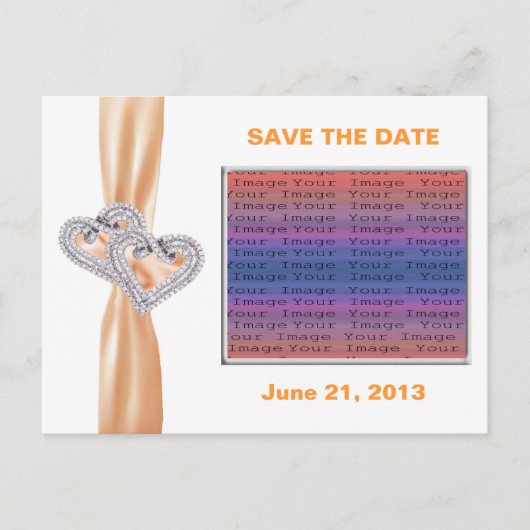 Benutzerdefinierte Mandarine - Multifunktionsleist Ankündigungspostkarte (Vorderseite)