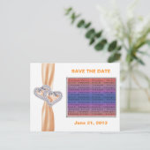 Benutzerdefinierte Mandarine - Multifunktionsleist Ankündigungspostkarte (Stehend Vorderseite)