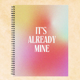 Benutzerdefinierte Manifestation Gradient Aura Notizblock