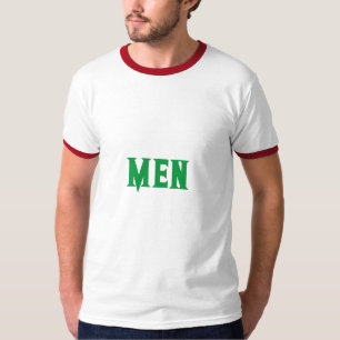 Benutzerdefinierte Männer Text Kelly Grün Farbe He T-Shirt