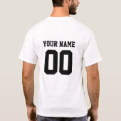 BENUTZERDEFINIERTE MANNSCHAFTSSPORTART T-Shirt (Rückseite)