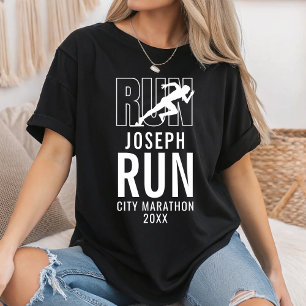 Benutzerdefinierte Marathon-Support-Crew Läufer-Re T-Shirt