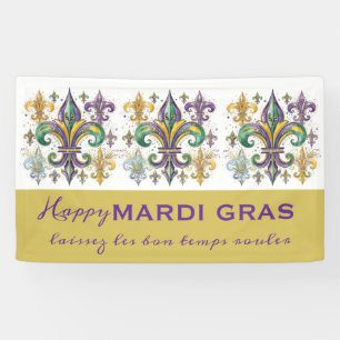 Benutzerdefinierte Mardi-Gras-Farben Banner