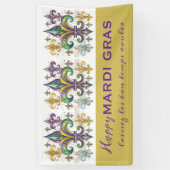 Benutzerdefinierte Mardi-Gras-Farben Banner (Vertikal)