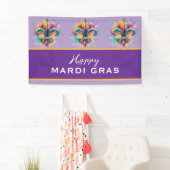 Benutzerdefinierte Mardi Gras Farben Banner (Insitu)