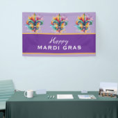 Benutzerdefinierte Mardi Gras Farben Banner (Messeveranstaltung)