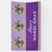 Benutzerdefinierte Mardi Gras Farben Banner (Vertikal)