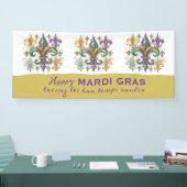 Benutzerdefinierte Mardi-Gras-Farben Banner (Messe)