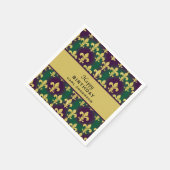 Benutzerdefinierte Mardi Gras-Party Serviette (Ecke)