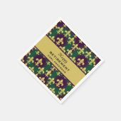 Benutzerdefinierte Mardi Gras Ruhestandsfeier Serviette (Ecke)