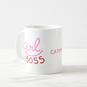 Benutzerdefinierte Marke Girl Boss Funky Hearts Na Kaffeetasse