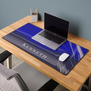 Benutzerdefinierte Marmor Navy Blau Grau Moderne A Schreibtischunterlage