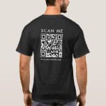 Benutzerdefinierte Mäuse QR-Code scannen Rückdruck T-Shirt<br><div class="desc">Scannen Sie mir Business QR Code Website Url Info Custom Template Mens Modern Black Back Print Basic Dark T - Shirt. Bestellen Sie bei den Größen Erwachsene S, M, L, XL, 2XL, 3XL oder bestellen Sie mehrere Größen. Sie können Ihre liebliche Farbe wählen: Schwarz, Kohlehather, Braun, Navy Blue, Deep Royal...</div>