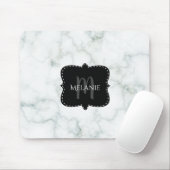 Benutzerdefinierte Mauspad Marmor Monogramm Name (Mit Mouse)