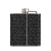 Benutzerdefinierte medizinische Terminologie Flachmann (Rückseite)