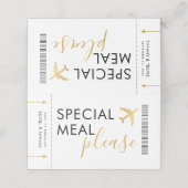 Benutzerdefinierte Mehlanforderungkarte Platzkarte (Außenseite Aufgefaltet)