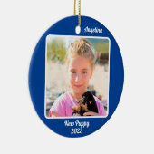 Benutzerdefinierte Meilensteine für 2-Foto-2-seiti Keramik Ornament (Rechts)