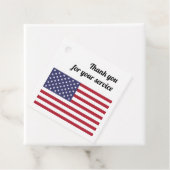Benutzerdefinierte Meldung "American Flag" Geschenkanhänger (Beispiel)