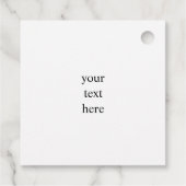 Benutzerdefinierte Meldung "American Flag" Geschenkanhänger (Rückseite)