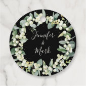 Benutzerdefinierte Meldung "Black Snowberry+Eucaly Geschenkanhänger (Rückseite)