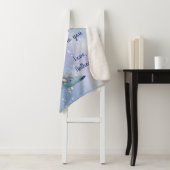 Benutzerdefinierte Meldung "Blue Crescent Moon" Sherpadecke (Beispiel)