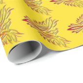 Benutzerdefinierte Meldung: Flame Phoenix steigt a Geschenkpapier (Rolleneckpunkt)